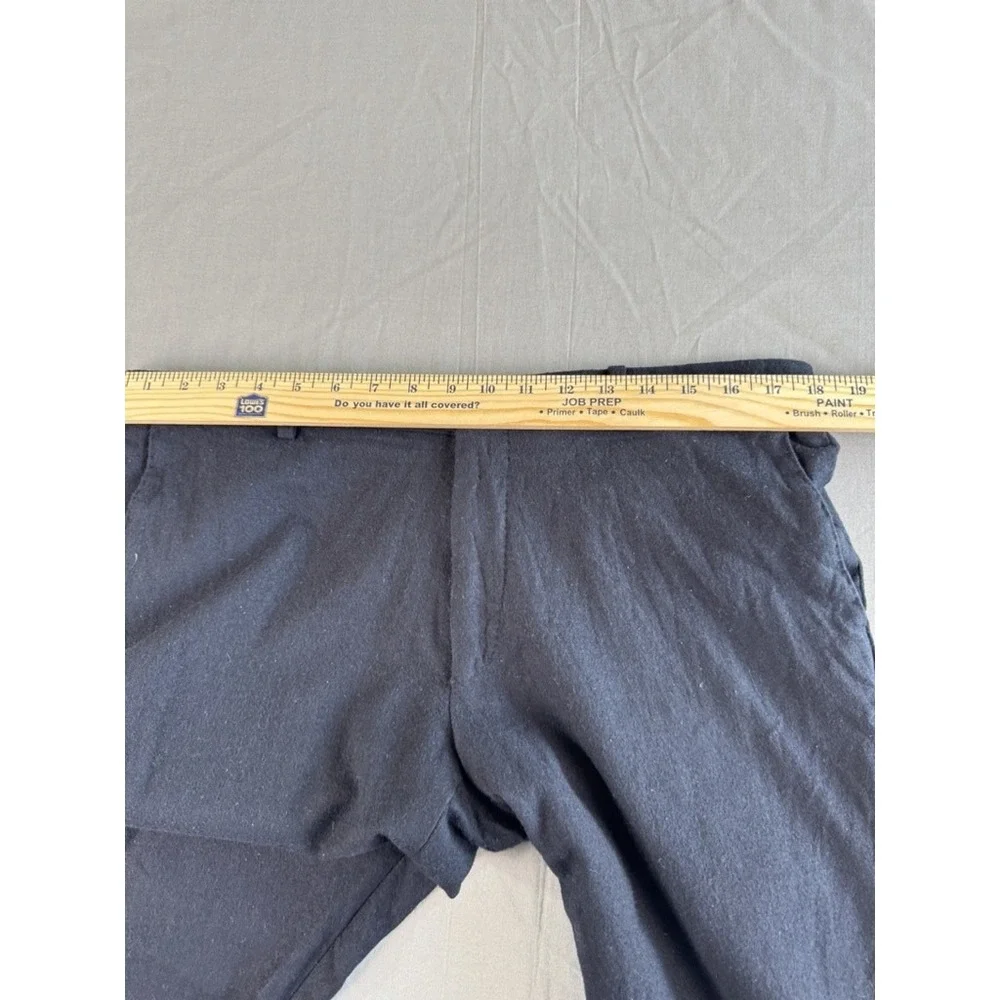 Hickey Freeman Pants Mens 36x26 Navy Blue 100% Wool American Woolen Co USA Dress